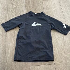 Quiksilver Kids' Black Rash Guard youth size 10